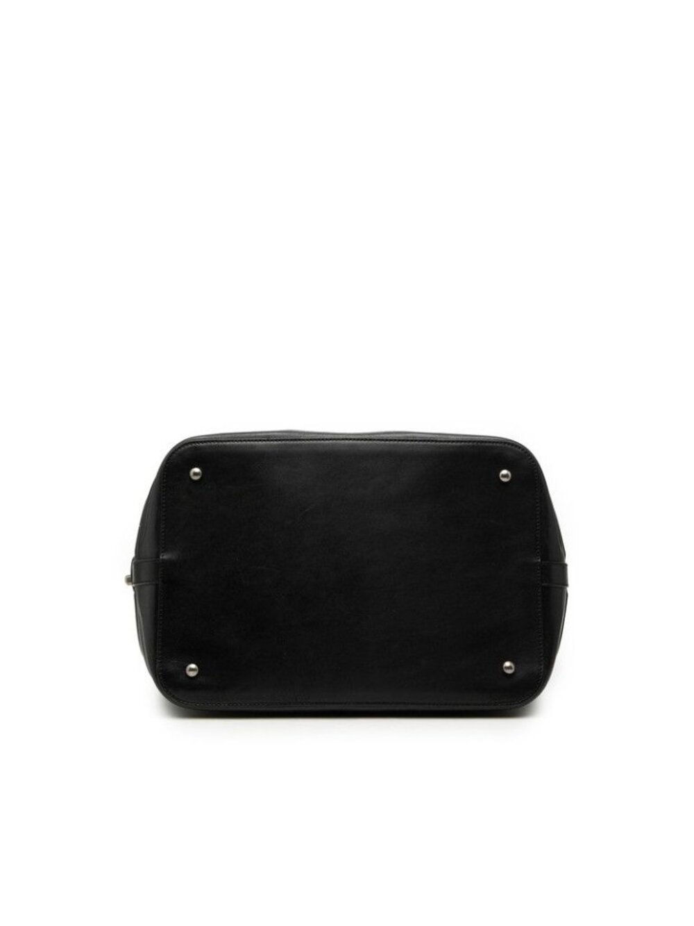 ★SOLD★ Chanel Black Silver Leather 1 Travel Bag - Picture 3 of 7